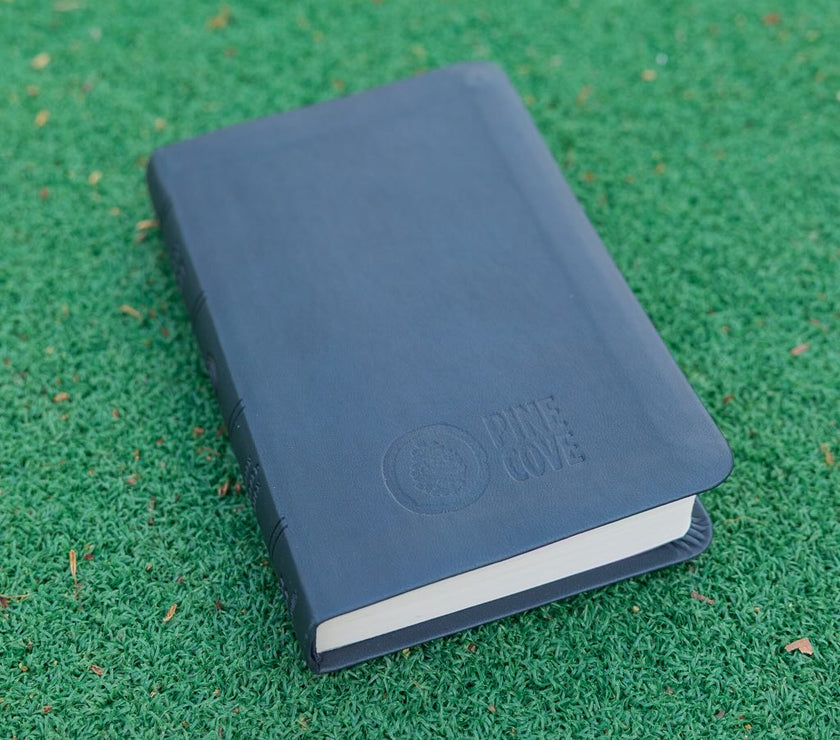 Blue Leather Bible - Pine Cove Web Store