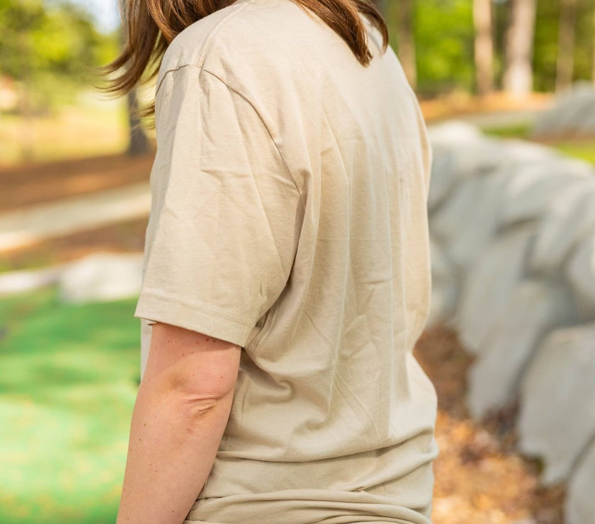 Adult Flower Stamp Tee - Pine Cove Web Store