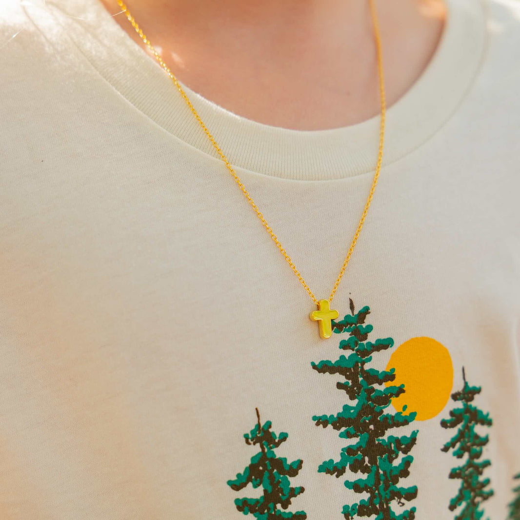 Gold Cross Necklace