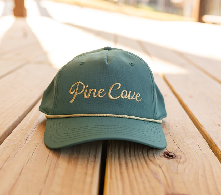 Green Athletic Hat - Pine Cove Web Store
