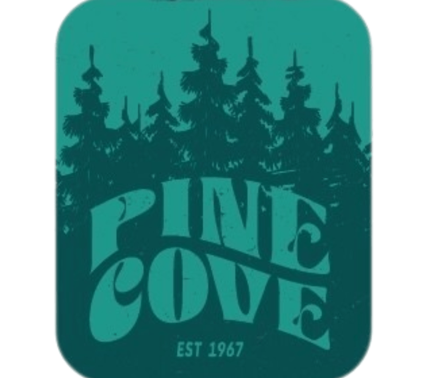 Green Trees Sticker - Pine Cove Web Store