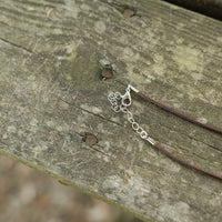 Pine Cone Pendant Leather Necklace - Pine Cove Web Store