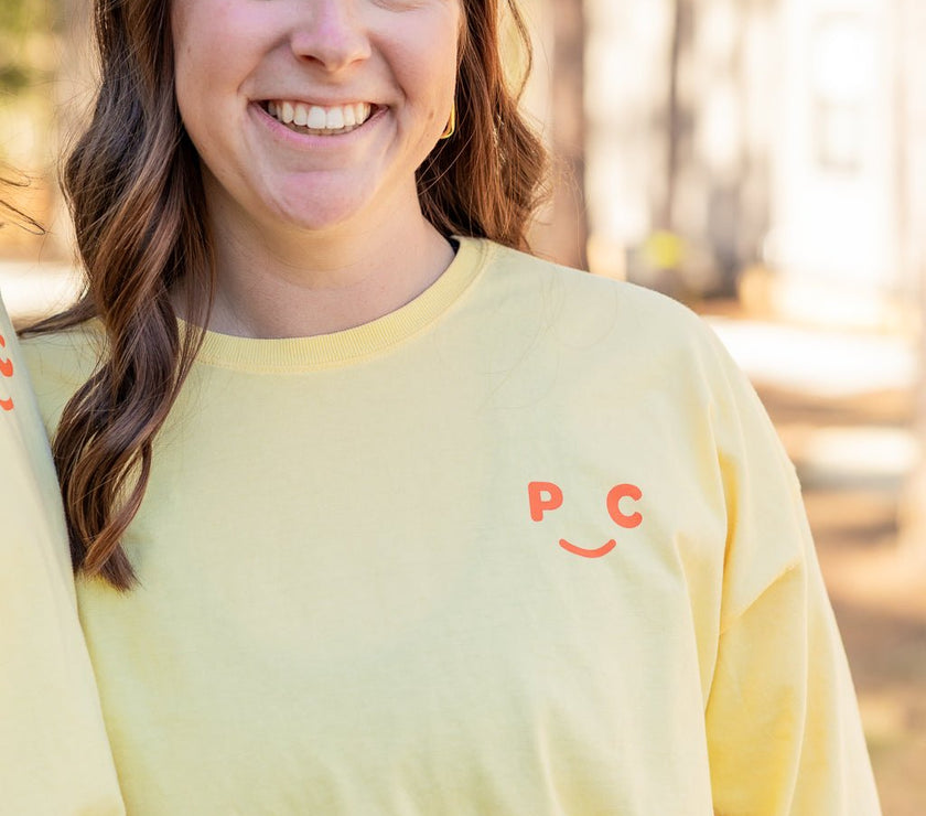 Adult Smiley Long Sleeve - Pine Cove Web Store