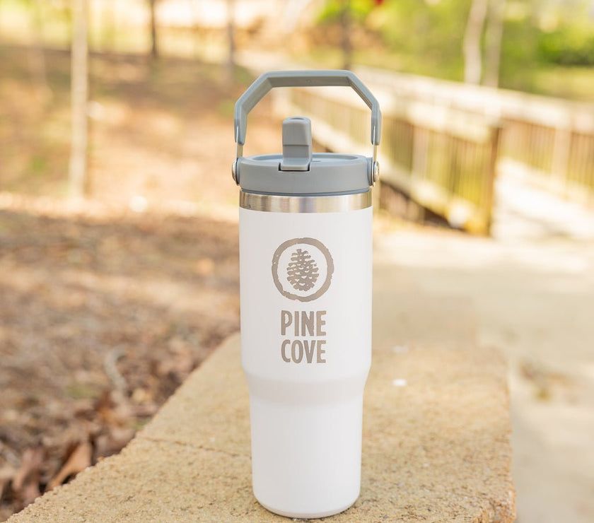 Steel Handle Tumbler - Pine Cove Web Store