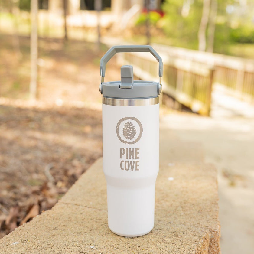 Steel Handle Tumbler - Pine Cove Web Store
