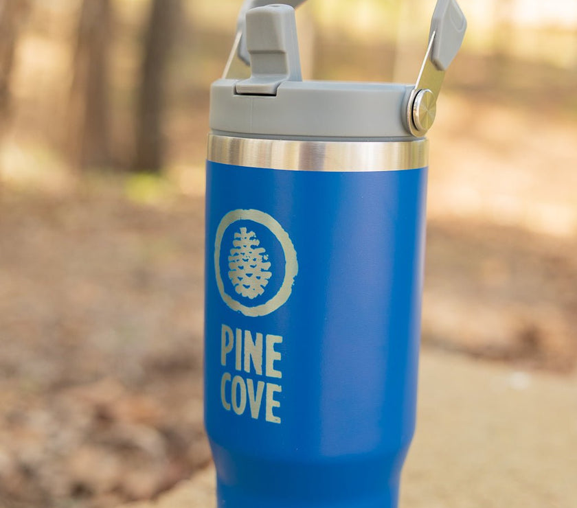 Steel Handle Tumbler - Pine Cove Web Store