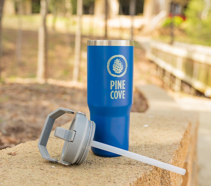 Steel Handle Tumbler - Pine Cove Web Store