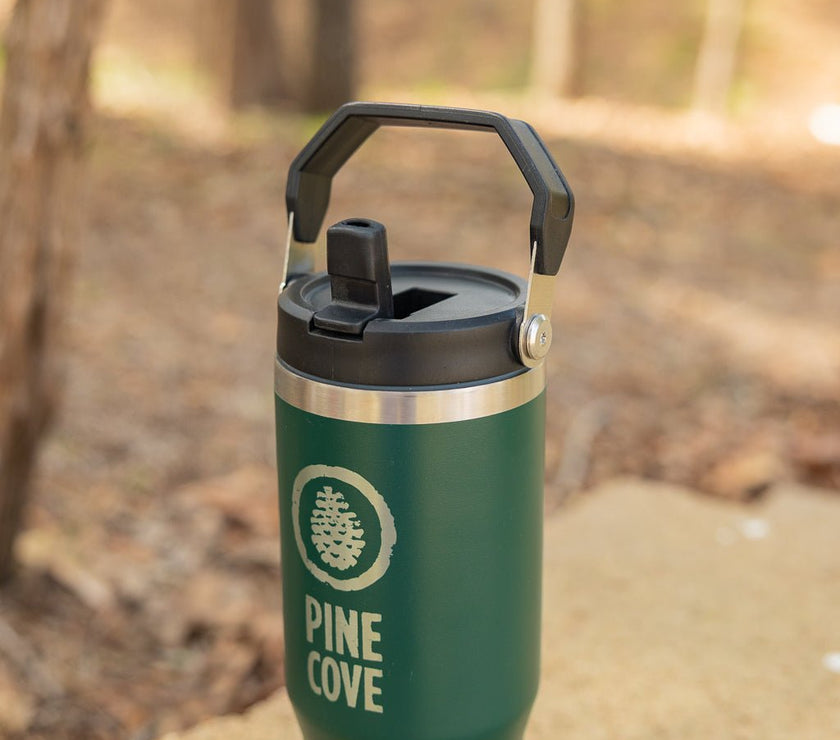 Steel Handle Tumbler - Pine Cove Web Store
