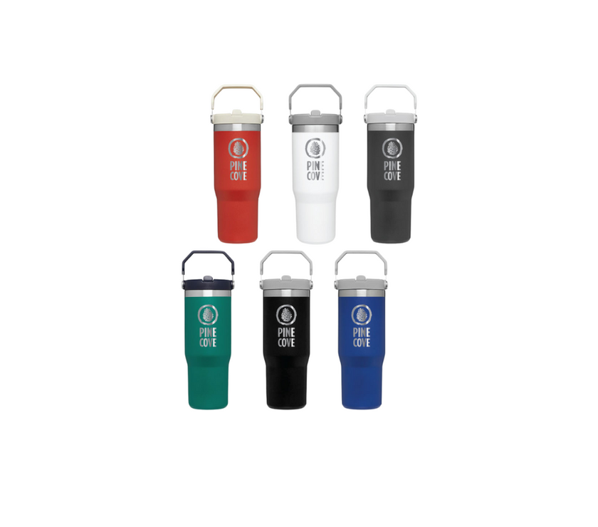 Steel Handle Tumbler - Pine Cove Web Store