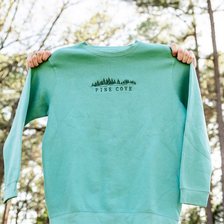 Youth Landscape Embroidered Crew - Pine Cove Web Store