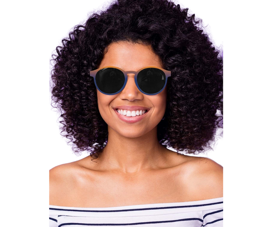 Retro Round Orange Fade Sunglasses