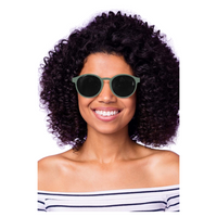 Reflective Round Navy Fade Sunglasses
